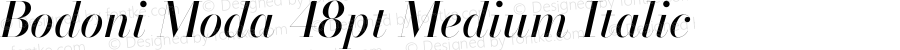 Bodoni Moda 48pt Medium Italic