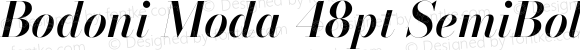 Bodoni Moda 48pt SemiBold Italic