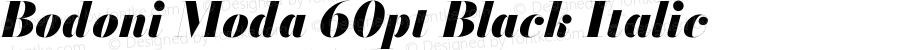 Bodoni Moda 60pt Black Italic