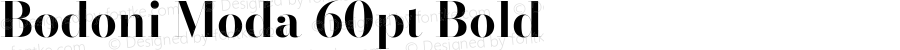 Bodoni Moda 60pt Bold