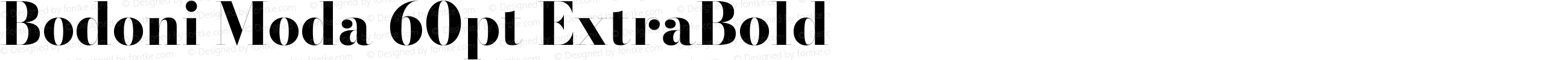 Bodoni Moda 60pt ExtraBold