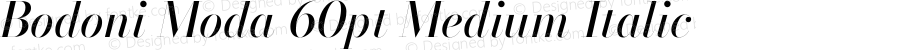 Bodoni Moda 60pt Medium Italic