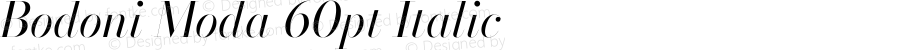 Bodoni Moda 60pt Italic