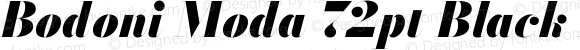 Bodoni Moda 72pt Black Italic