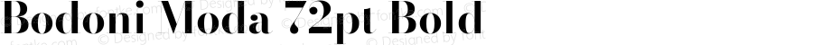 Bodoni Moda 72pt Bold