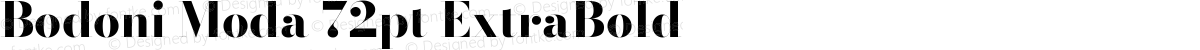 Bodoni Moda 72pt ExtraBold