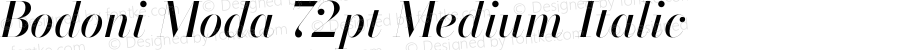 Bodoni Moda 72pt Medium Italic