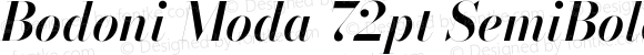 Bodoni Moda 72pt SemiBold Italic