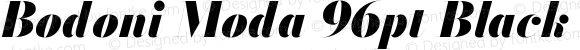 Bodoni Moda 96pt Black Italic