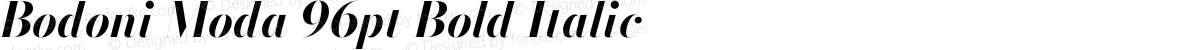 Bodoni Moda 96pt Bold Italic