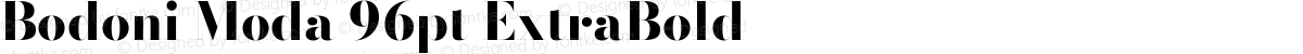 Bodoni Moda 96pt ExtraBold