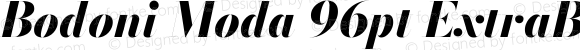 Bodoni Moda 96pt ExtraBold Italic