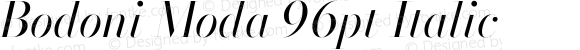 Bodoni Moda 96pt Italic