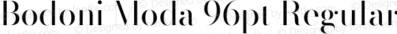 Bodoni Moda 96pt Regular