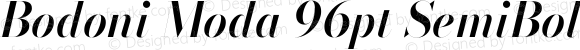 Bodoni Moda 96pt SemiBold Italic