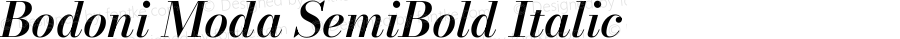 Bodoni Moda SemiBold Italic