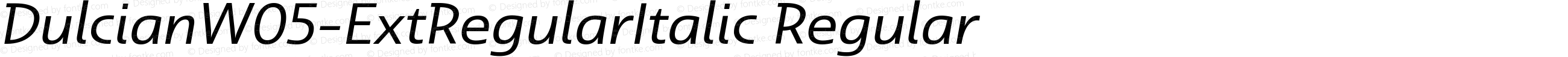 DulcianW05-ExtRegularItalic Regular