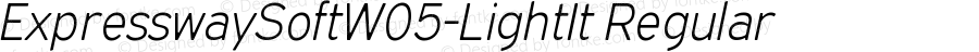 ExpresswaySoftW05-LightIt Regular