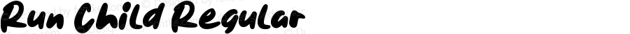Run Child Regular Version 1.00;January 4, 2021;FontCreator 12.0.0.2539 64-bit