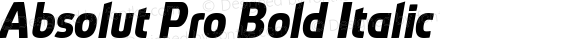 Absolut Pro Bold Italic