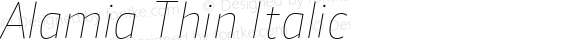 Alamia Thin Italic