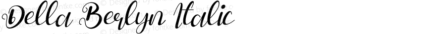 Della Berlyn Italic