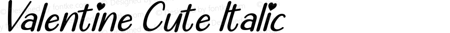 Valentine Cute Italic