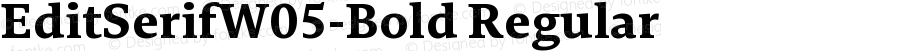 Edit Serif W05 Bold