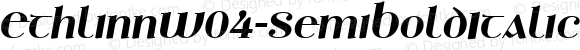 Ethlinn W04 SemiBold Italic