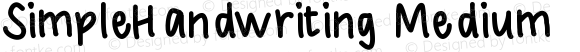 SimpleHandwriting Medium