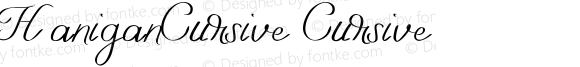 HaniganCursive Cursive