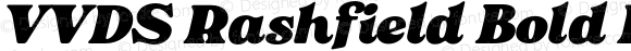 VVDS Rashfield Bold Italic