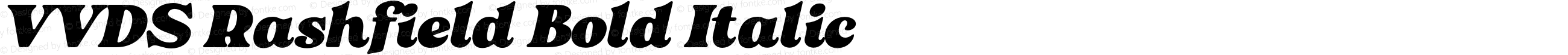 VVDS Rashfield Bold Italic