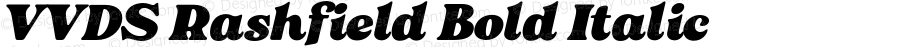 VVDS Rashfield Bold Italic