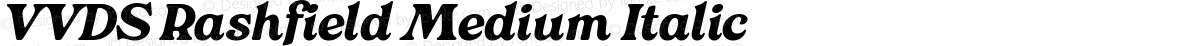 VVDS Rashfield Medium Italic