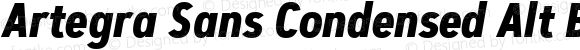 Artegra Sans Condensed Alt Bold Italic 1.006