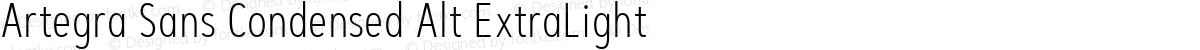 Artegra Sans Condensed Alt ExtraLight