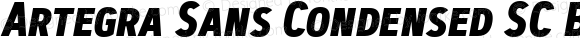 Artegra Sans Condensed SC Bold Italic
