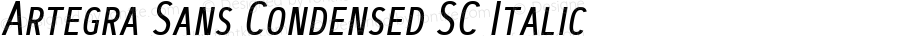 Artegra Sans Condensed SC Italic