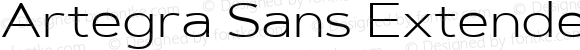 Artegra Sans Extended Light