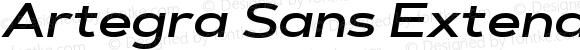 Artegra Sans Extended SemiBold Italic 1.006