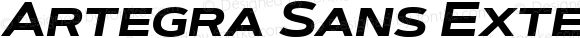 Artegra Sans Extended SC Bold Italic 1.006