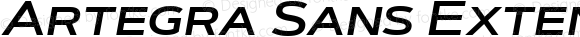 Artegra Sans Extended SC SemiBold Italic 1.006
