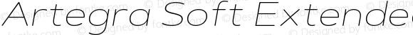 Artegra Soft Extended Thin Italic