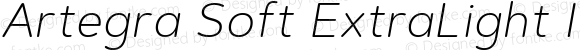 Artegra Soft ExtraLight Italic