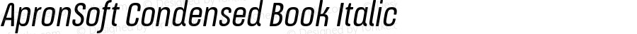 ApronSoft Condensed Book Italic