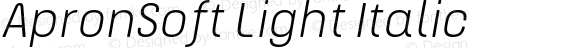 ApronSoft Light Italic