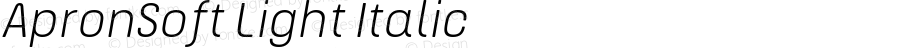 ApronSoft Light Italic