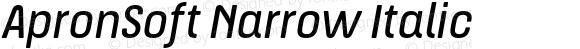 ApronSoft Narrow Italic
