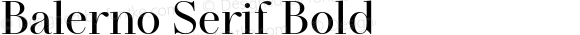 Balerno Serif Bold